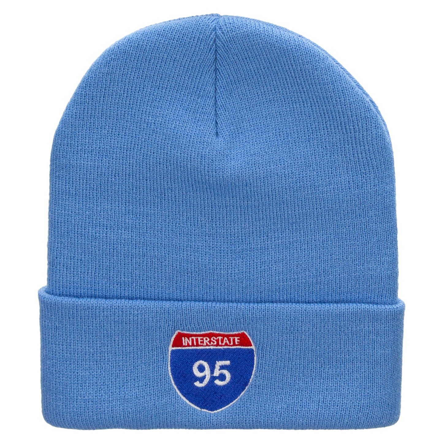 Interstate 95 Sign Embroidered 12 Inch Long Knitted Beanie