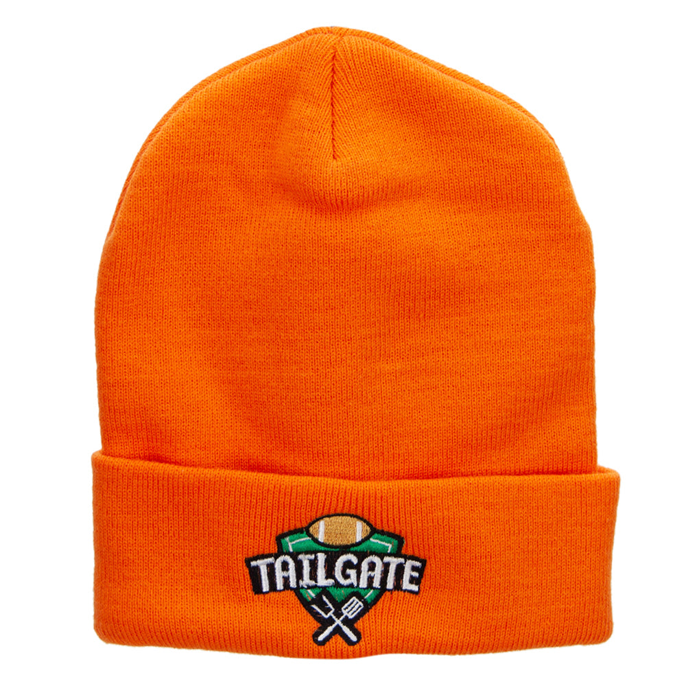 Tailgate Embroidered 12 inch Long Knitted Beanie