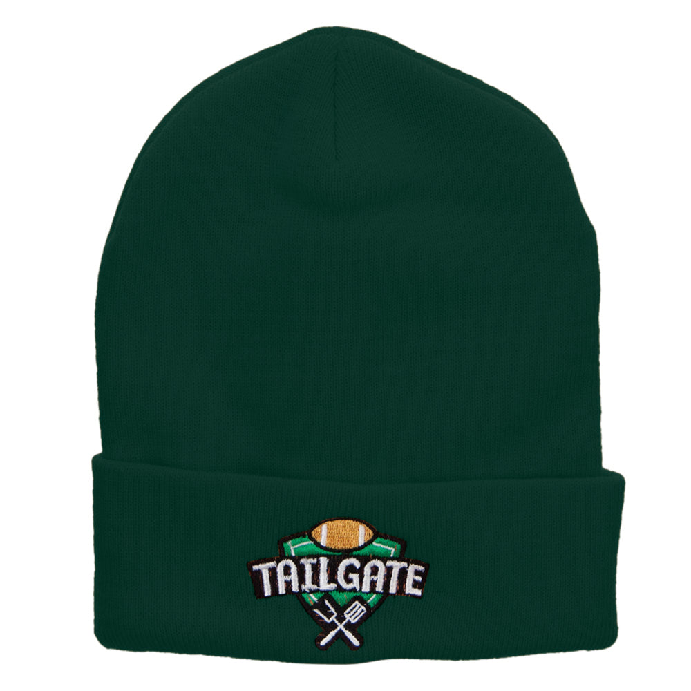 Tailgate Embroidered 12 inch Long Knitted Beanie