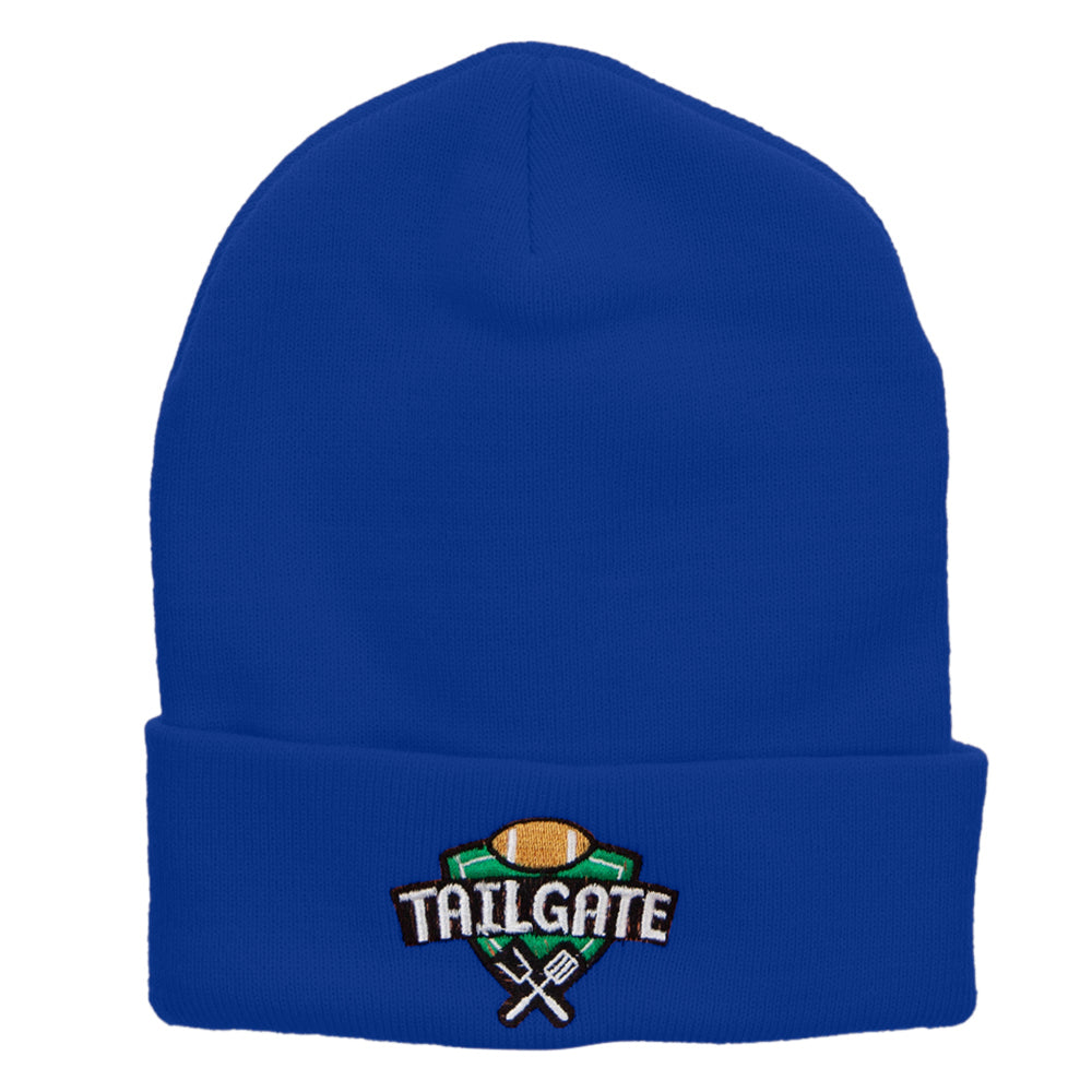 Tailgate Embroidered 12 inch Long Knitted Beanie