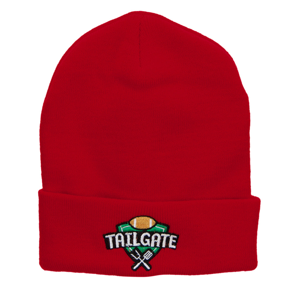 Tailgate Embroidered 12 inch Long Knitted Beanie