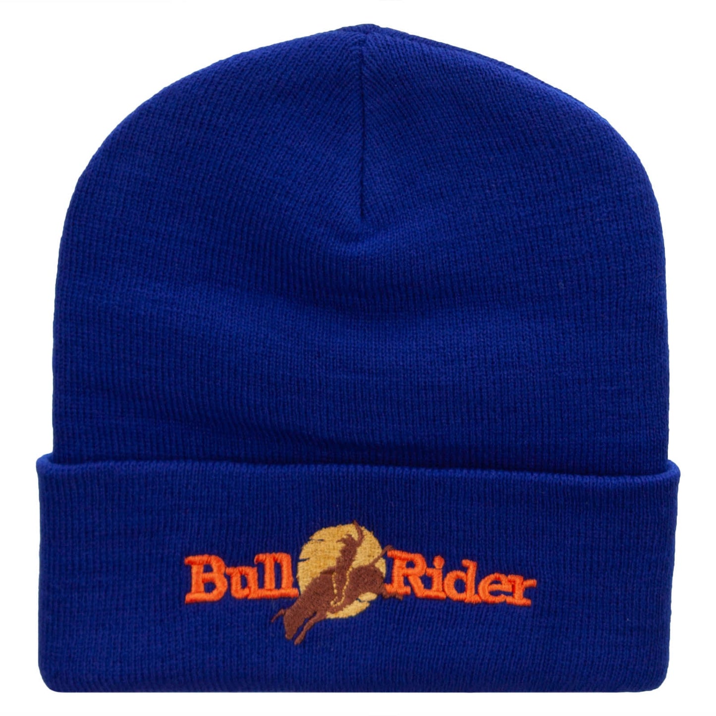 Bull Rider Embroidered 12 Inch Long Knitted Beanie