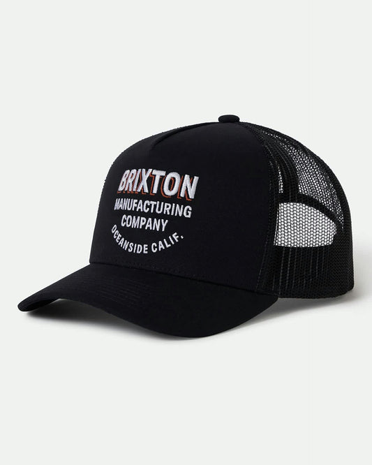 Crest Netplus Trucker Hat - Black / Black