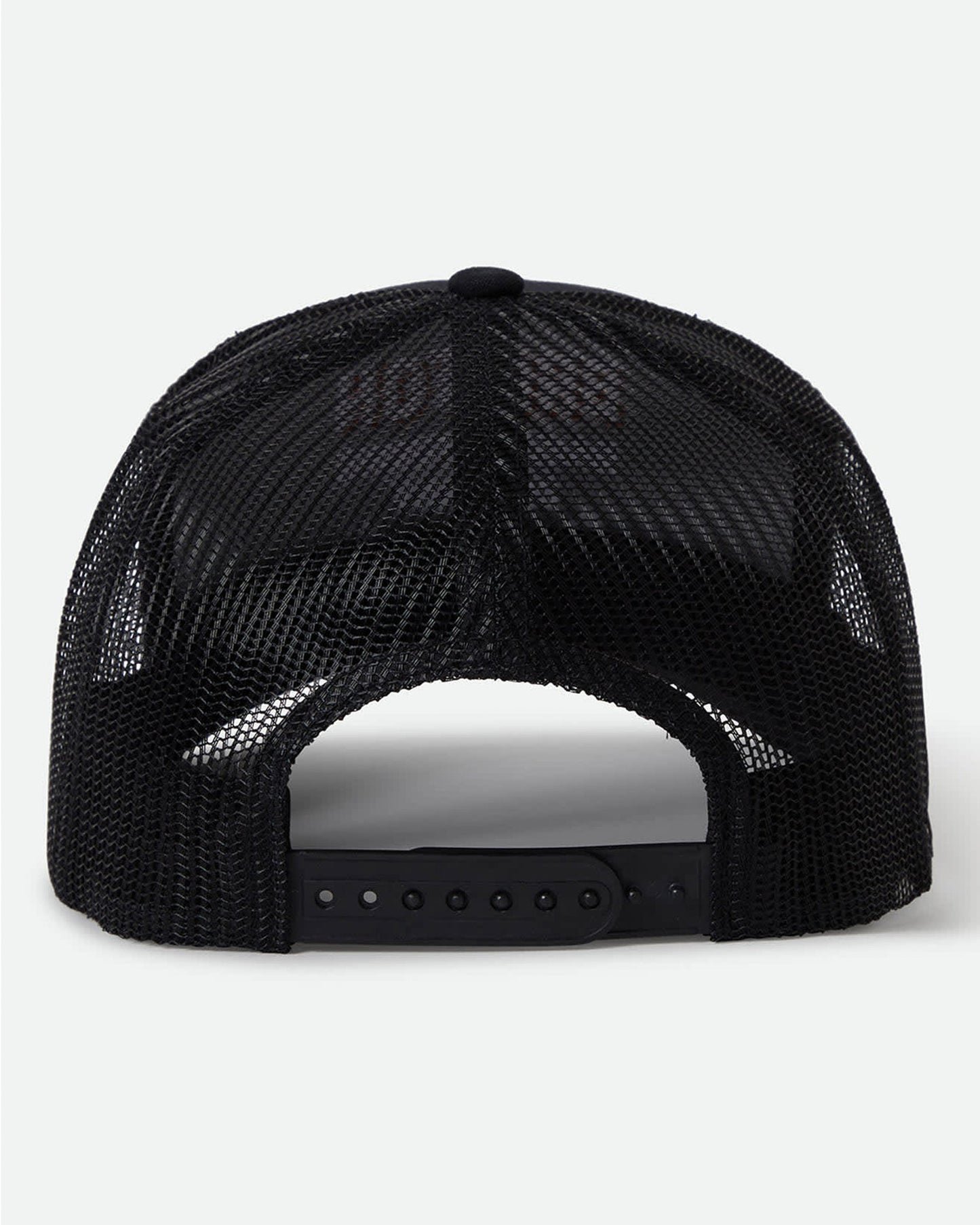 Crest Netplus Trucker Hat - Black / Black