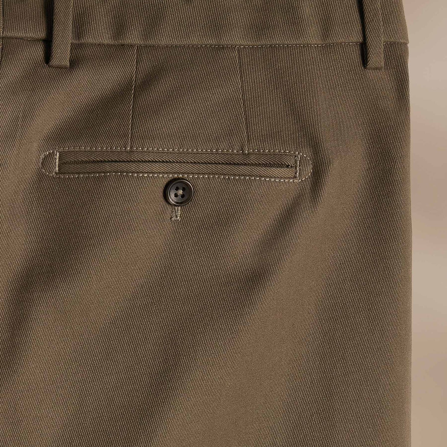 Cashmere Touch Twill Trouser - Mushroom