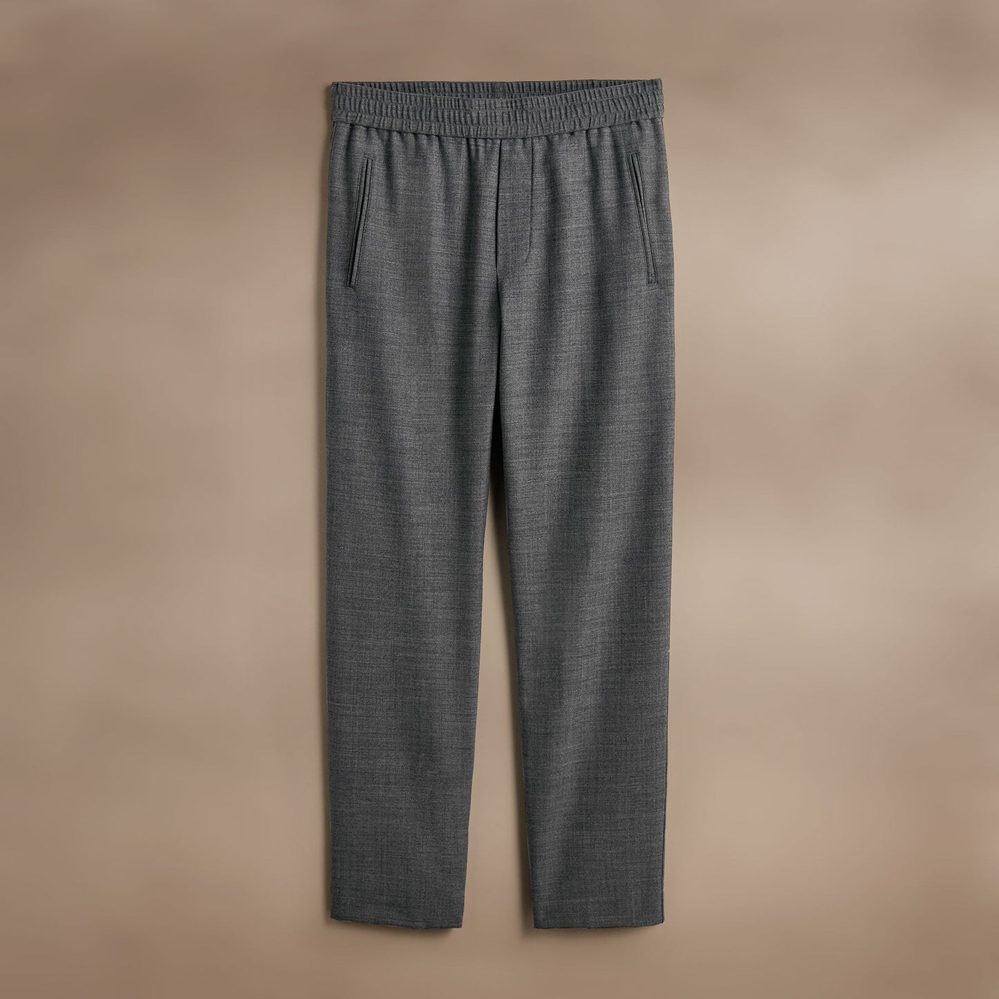 Wool Blend Trouser - Heather Charcoal