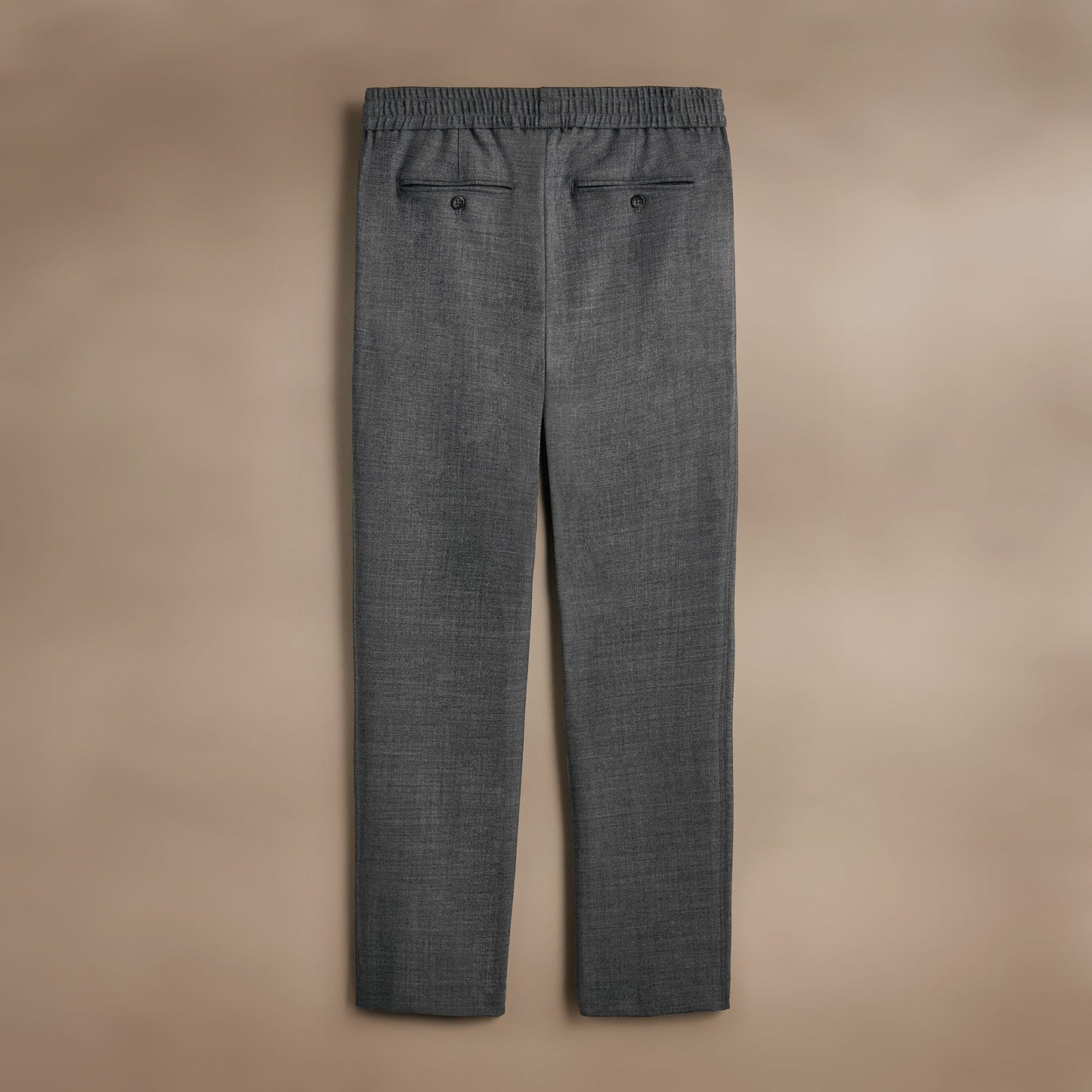 Wool Blend Trouser - Heather Charcoal