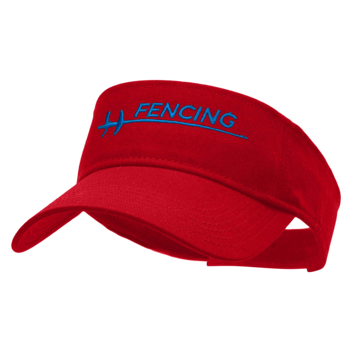 Fencing Sport Embroidered Cotton Twill Sun Visor