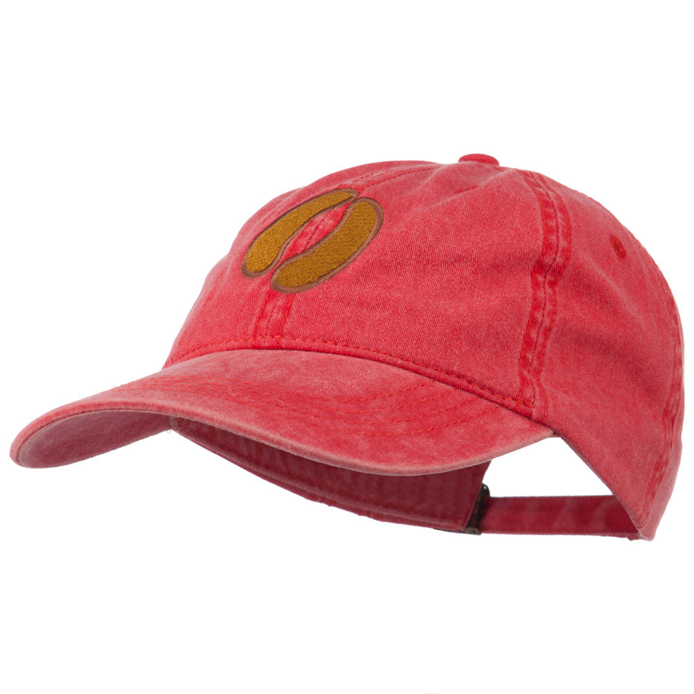 Bison Hoof Mascot Embroidered Washed Dyed Cap