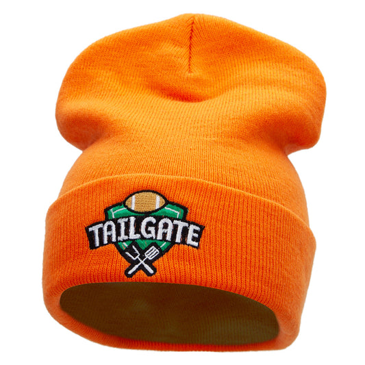 Tailgate Embroidered 12 inch Long Knitted Beanie