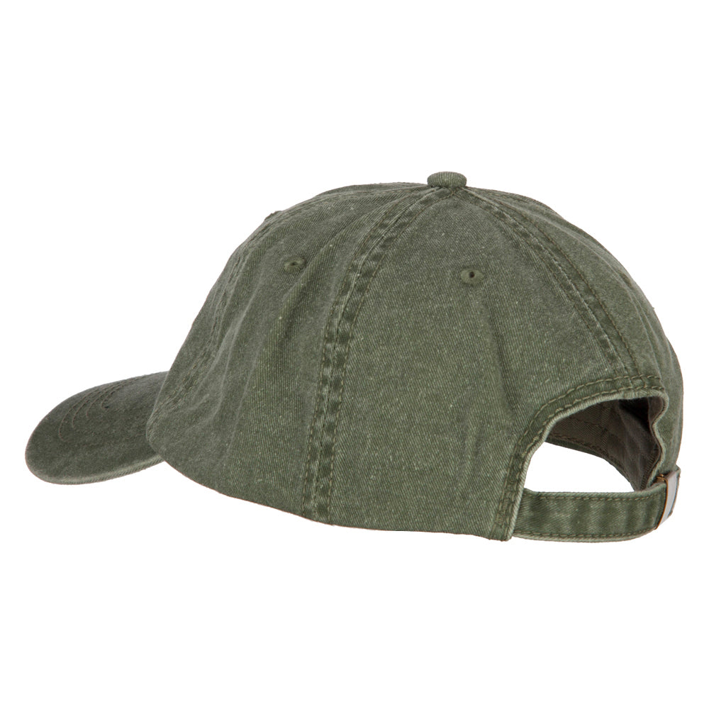 Number 1 Grandpa Embroidered Big Size Washed Cap
