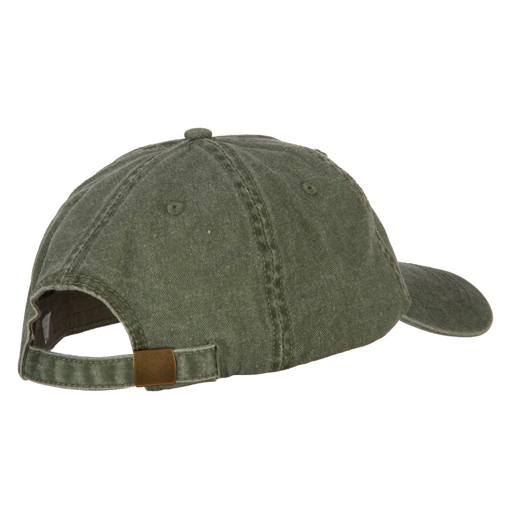 Number 1 Grandpa Embroidered Big Size Washed Cap