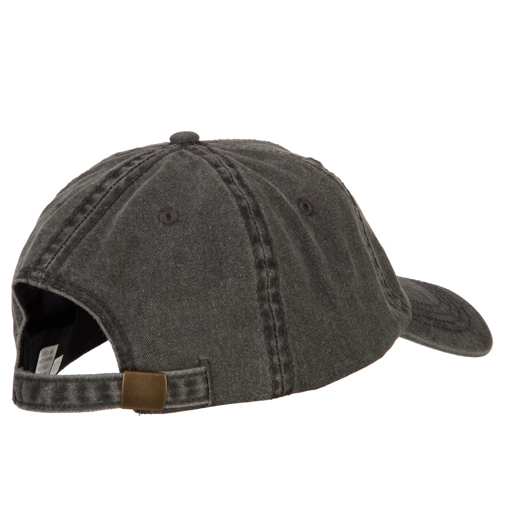 Number 1 Grandpa Embroidered Big Size Washed Cap
