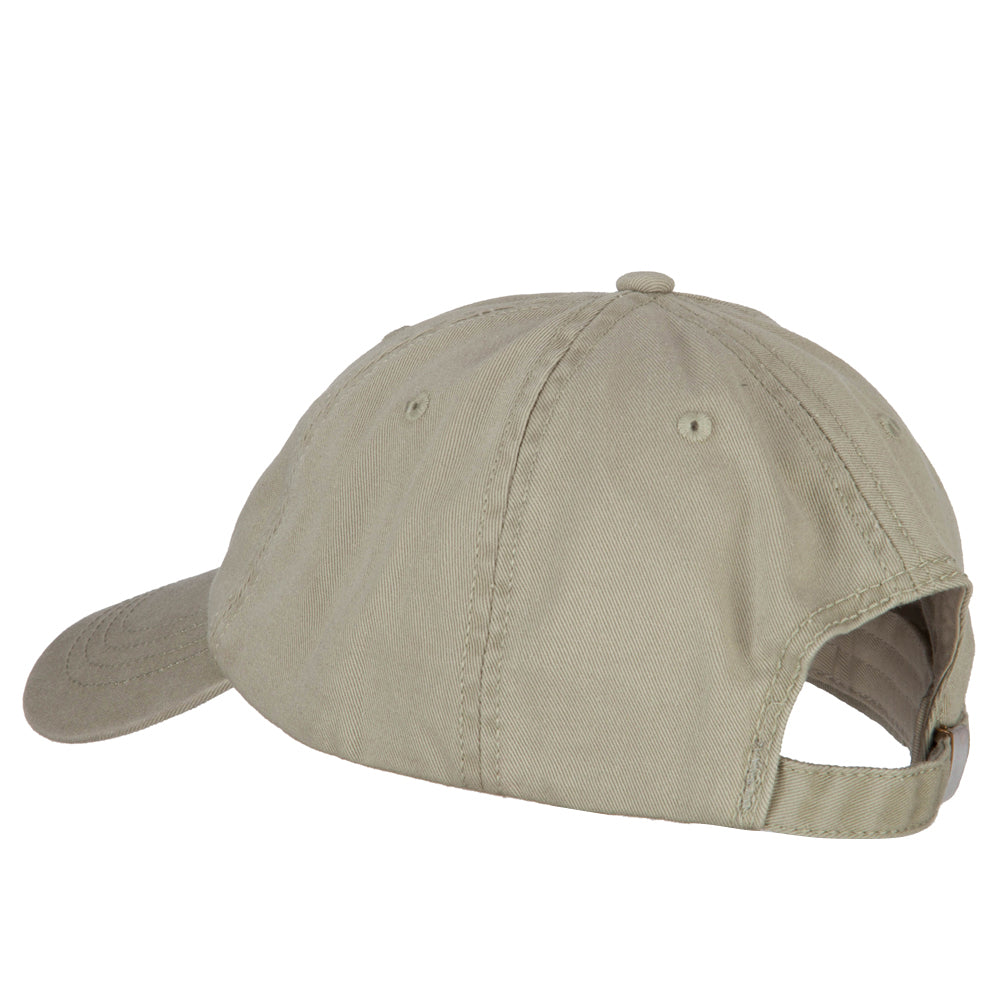 Number 1 Grandpa Embroidered Big Size Washed Cap