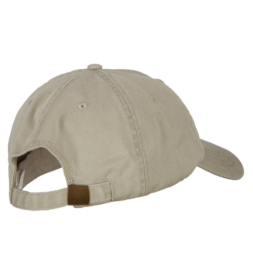 Number 1 Grandpa Embroidered Big Size Washed Cap