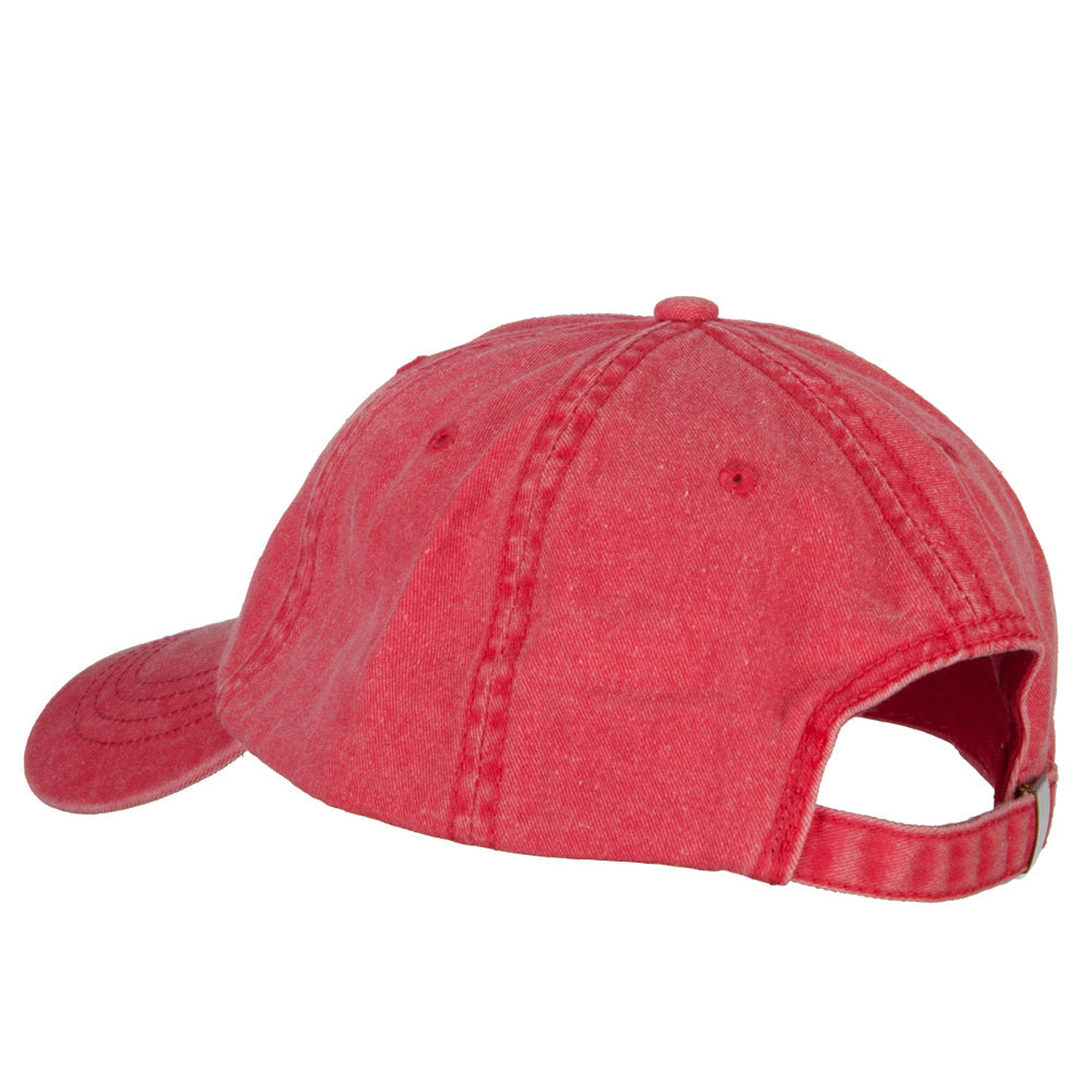 Number 1 Grandpa Embroidered Big Size Washed Cap