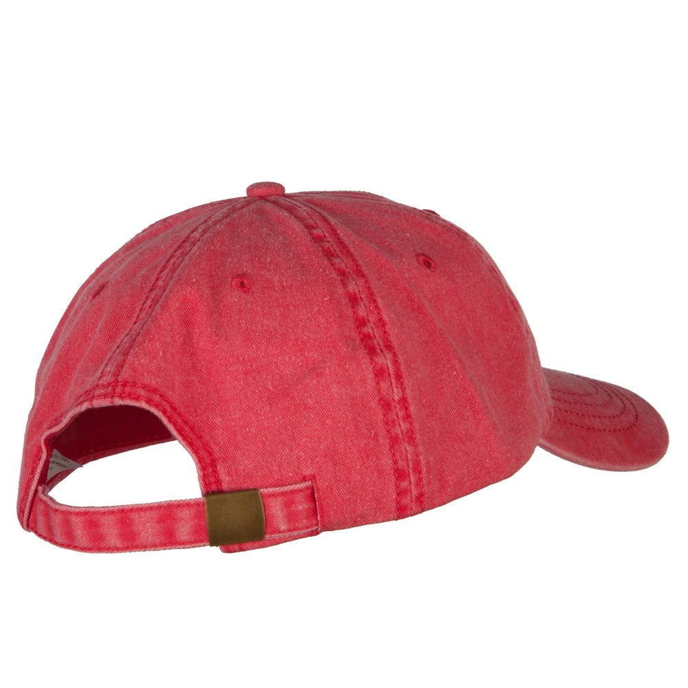 Number 1 Grandpa Embroidered Big Size Washed Cap